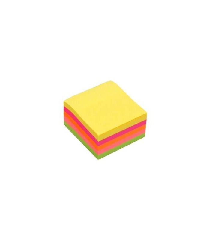 TACO NOTAS ADHESIVAS NEON BISMARK 76x76mm 450 HOJAS 4 COLORES