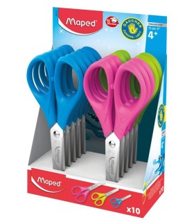 TIJERA ESCOLAR PARA ZURDOS MAPED ESSENTIALS 13CM COLORES SURTIDOS