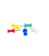 CHINCHETAS AMERICANAS CAJA DE 50 UNIDADES MANGO LARGO PRYSE 8 X 23MM COLORES SURTIDOS