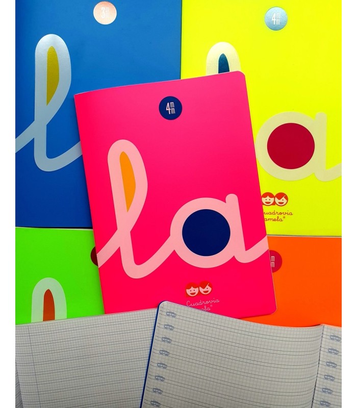 LIBRETA LAMELA A-4 4mm 50 HOJAS PP 90GR  GRAPADA