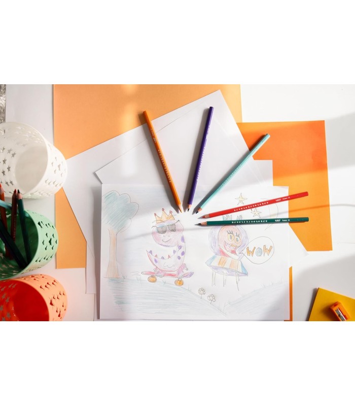 LAPICES DE COLORES BIC KIDS TROPICOLORS CAJA DE 12 COLORES