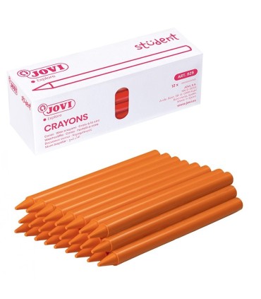 CERA JOVI PLASTICOLOR NARANJA CAJA 25 UND