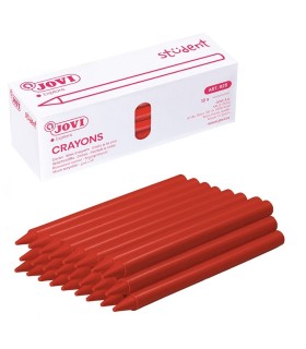 CERA JOVI PLASTICOLOR ROJO CAJA 25 UND