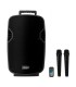 ALTAVOZ TROLLEY AUDIBAX DENVER 12" ACTIVO + 2 MICROFONOS INALAMBRICOS - POTENCIA: 100W RMS