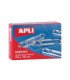 PACK 100 CLIPS NIQUELADOS APLI 32mm Nº2
