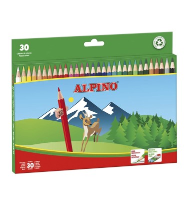 LAPICES COLORES ALPINO CAJA 30 UNIDADES