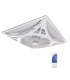 VENTILADOR DE TECHO EMPOTRABLE ORATHY GSC BLANCO CON MANDO 59,5x59x5cm