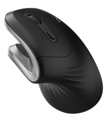 RATON INALAMBRICO ERGONOMICO EWENT NEGRO-GRIS - 1000dpi - 3 BOTONES - AGARRE VERTICAL