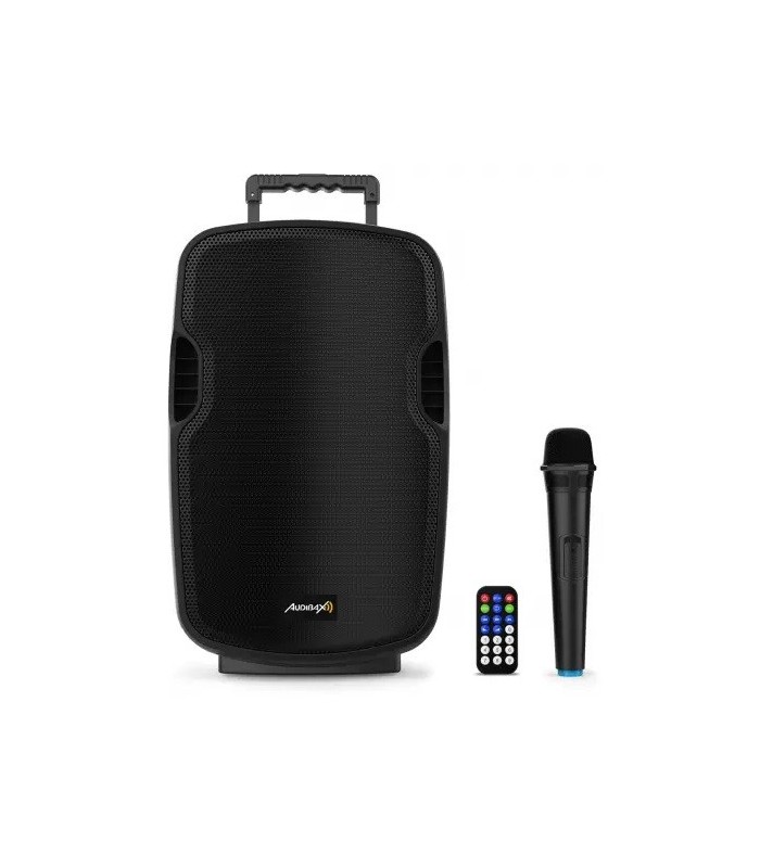 ALTAVOZ TROLLEY AUDIBAX DENVER 10" ACTIVO + 1 MICROFONO INALAMBRICO - POTENCIA: 80W RMS