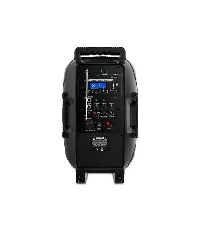 ALTAVOZ TROLLEY AUDIBAX DENVER 10" ACTIVO + 1 MICROFONO INALAMBRICO - POTENCIA: 80W RMS