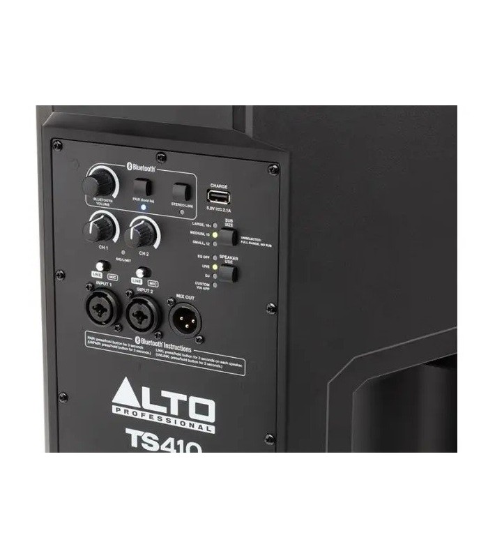 ALTAVOZ ACTIVO PROFESIONAL ALTO TS410 10" 2000W PICO - DSP + BLUETOOTH + CONTROL POR APP