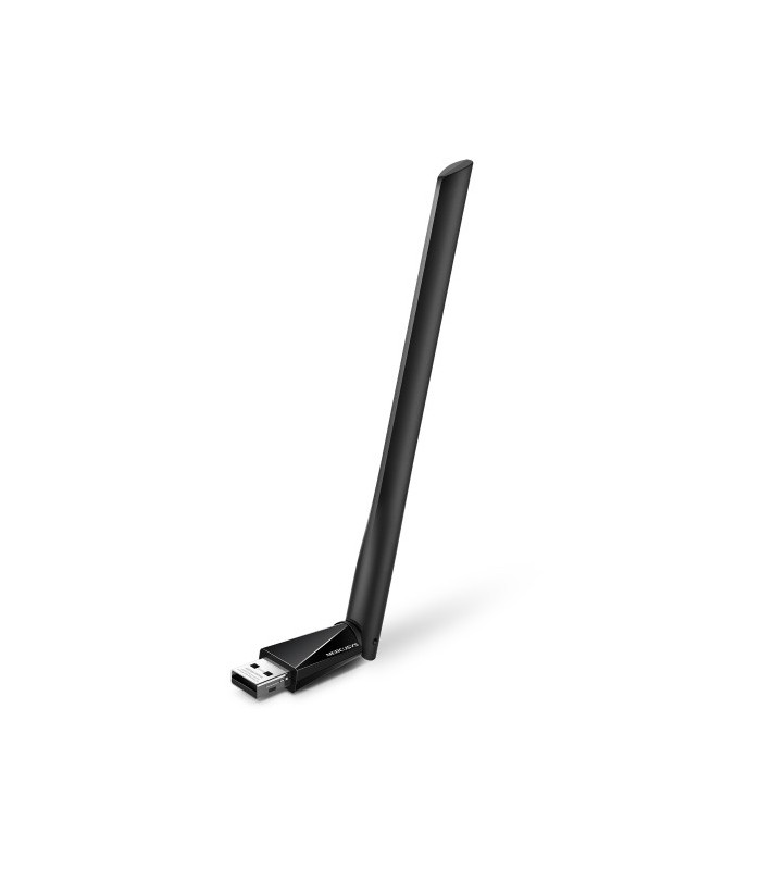 ADAPTADOR USB WIFI DOBLE BANDA MERCUSYS MA30H AC1300 NEGRO - HASTA 867Mbps 5GHz
