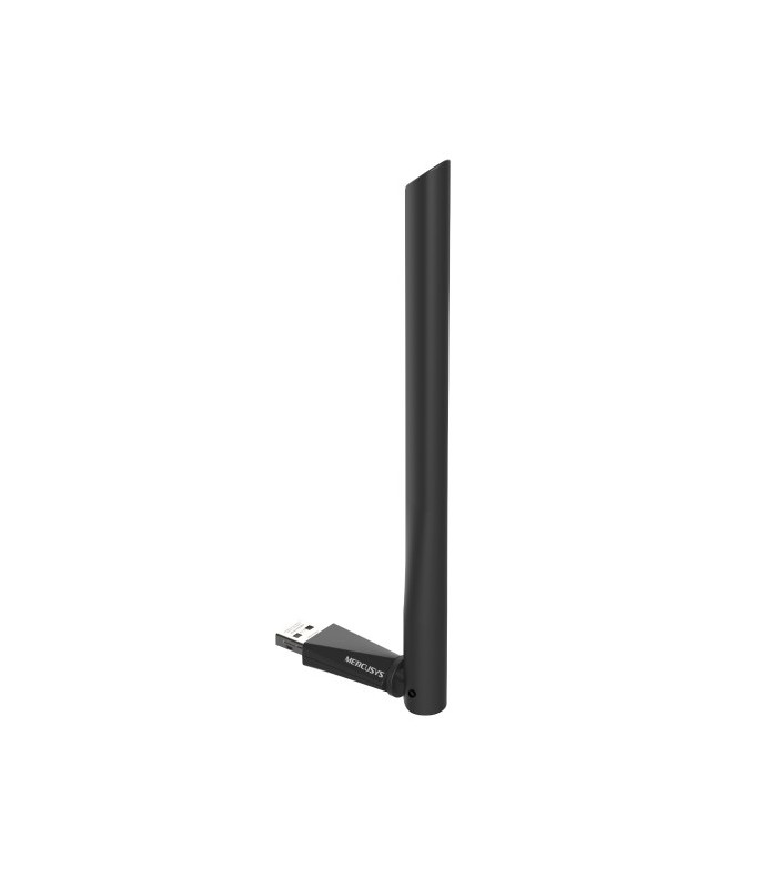 ADAPTADOR USB WIFI DOBLE BANDA MERCUSYS MA30H AC1300 NEGRO - HASTA 867Mbps 5GHz