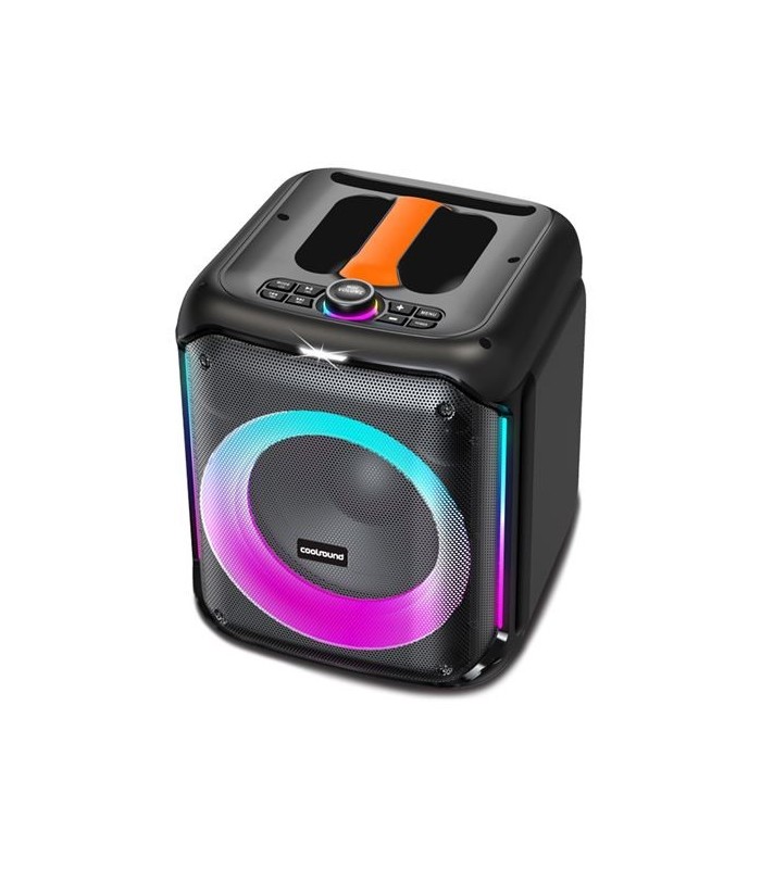 ALTAVOZ PORTATIL KARAOKE COOLSOUND PARTYBOX 8" 30W RMS - BAT  2400mAh - ILUMINACION LED