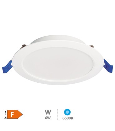 PLACA DOWNLIGHT EMPOTRABLE LED GSC BELUR CIRCULAR BLANCA 6W LUZ BLANCA 6500K 540 LUMENES