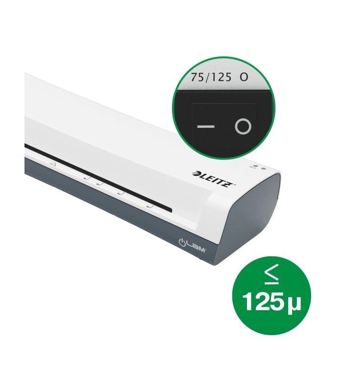PLASTIFICADORA A4 LEITZ iLAM HOME - CALENTAMIENTO EN 3 MINUTOS - VELOCIDAD 300mm-min