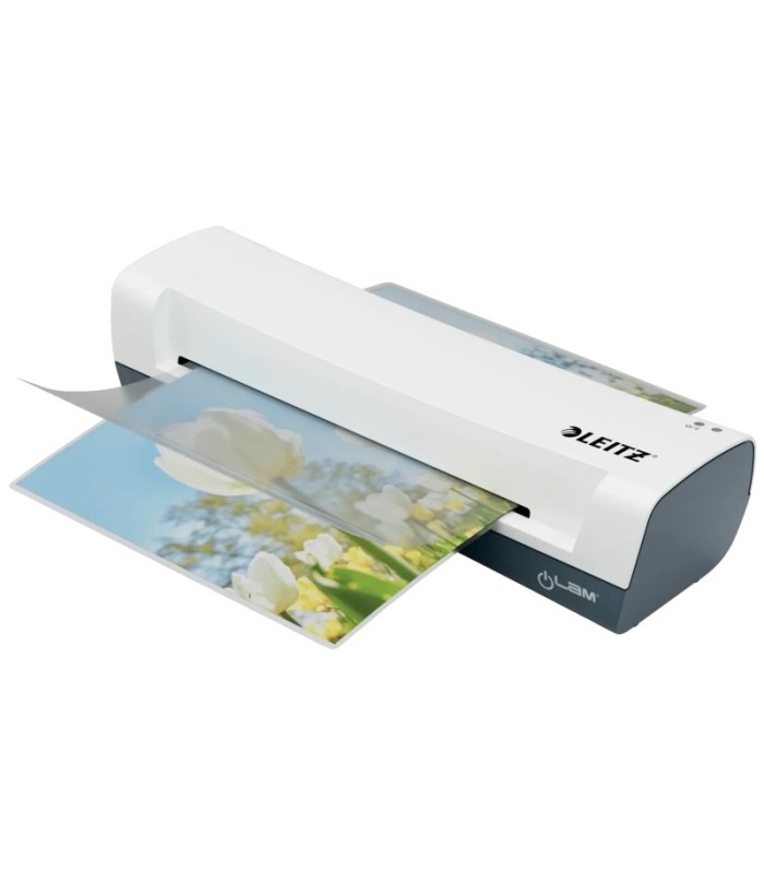 PLASTIFICADORA A4 LEITZ iLAM HOME - CALENTAMIENTO EN 3 MINUTOS - VELOCIDAD 300mm-min