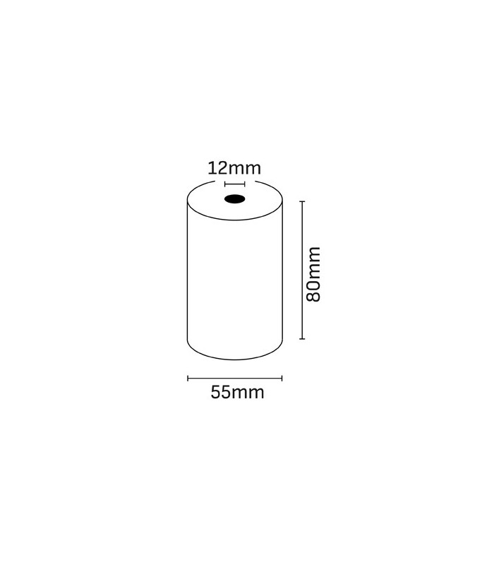 ROLLO DE PAPEL TERMICO OQONOS 80x55x12mm SIN BPA