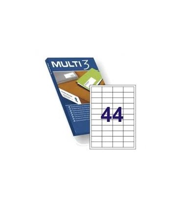 ETIQUETAS ADHESIVAS MULTI3 48,5x25,4mm - PAQUETE DE 100 HOJAS