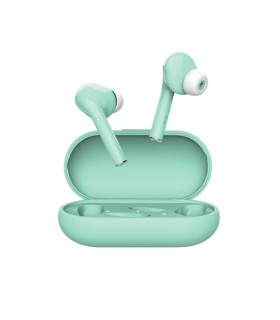 AURICULARES INALAMBRICOS TRUST NIKA TURQUESA - AUTONOMIA HASTA 16 HORAS - ESTUCHE DE CARGA