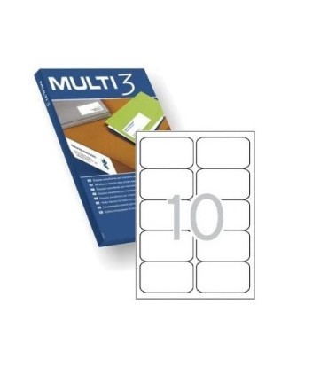 ETIQUETAS ADHESIVAS MULTI3 99,1x57 mm - PAQUETE DE 100 HOJAS