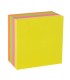 CUBO 400 NOTAS ADHESIVAS FLUORESCENTES FUNNY APLI 75x75mm - COLORES SURTIDOS