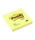 NOTAS ADHESIVAS REMOVIBLES POST-IT 76x76mm - COLOR AMARILLO CLARO -  BLOC DE 100 HOJAS