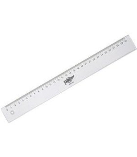 REGLA PLASTICO TRANSPARENTE 30CM FAIBO
