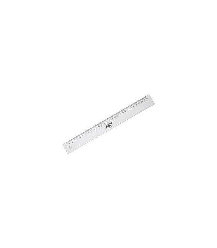 REGLA PLASTICO TRANSPARENTE 30CM FAIBO
