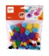POMPONES APLI COLORES SURTIDOS APLI BOLSA 78 UNIDADES