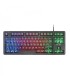 TECLADO USB UNIVERSAL MARS GAMING MK023 NEGRO - ILUMINACION FRGB LED - ANTI-GHOSTING