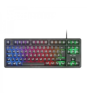 TECLADO USB UNIVERSAL MARS GAMING MK023 NEGRO - ILUMINACION FRGB LED - ANTI-GHOSTING