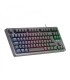 TECLADO USB UNIVERSAL MARS GAMING MK023 NEGRO - ILUMINACION FRGB LED - ANTI-GHOSTING
