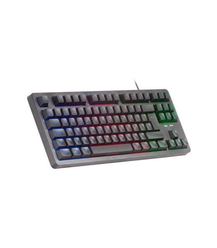 TECLADO USB UNIVERSAL MARS GAMING MK023 NEGRO - ILUMINACION FRGB LED - ANTI-GHOSTING