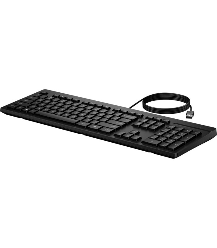 TECLADO USB HP 125 NEGRO - TECLAS DE EMBRAGUE TIPO PLUNGER - INDICADORES LED