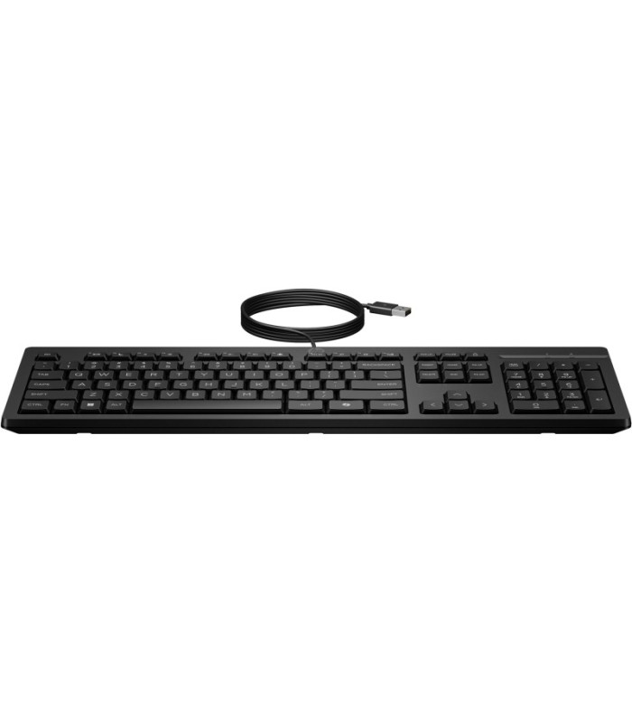TECLADO USB HP 125 NEGRO - TECLAS DE EMBRAGUE TIPO PLUNGER - INDICADORES LED