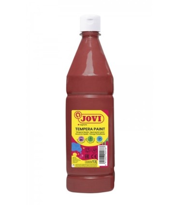 TEMPERA ESCOLAR JOVI MARRON 1 LITRO - ALTO PODER CUBRIENTE - SECADO RAPIDO