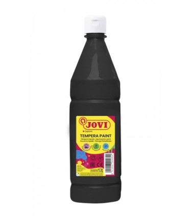 TEMPERA ESCOLAR JOVI NEGRA 1 LITRO - ALTO PODER CUBRIENTE - SECADO RAPIDO