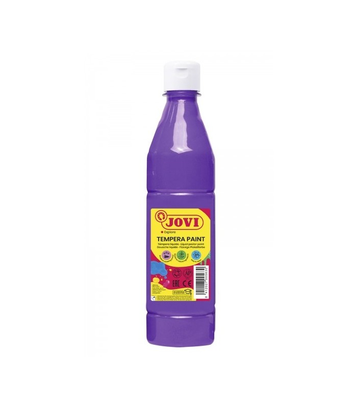 TEMPERA LIQUIDA VIOLETA JOVI 500ml - LAVABLE - COLORES MEZCLABLES