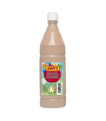 TEMPERA ESCOLAR JOVI CARNE 1 LITRO - ALTO PODER CUBRIENTE - SECADO RAPIDO