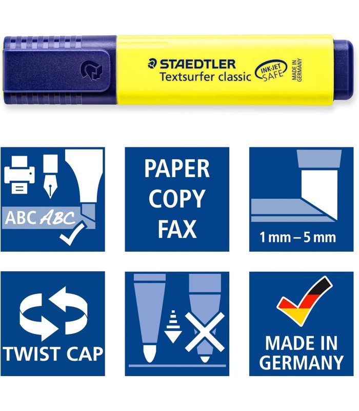 ROTULADOR STAEDTLER FLUORESCENTE PACK 6+2 UNIDADES COLORES NEON