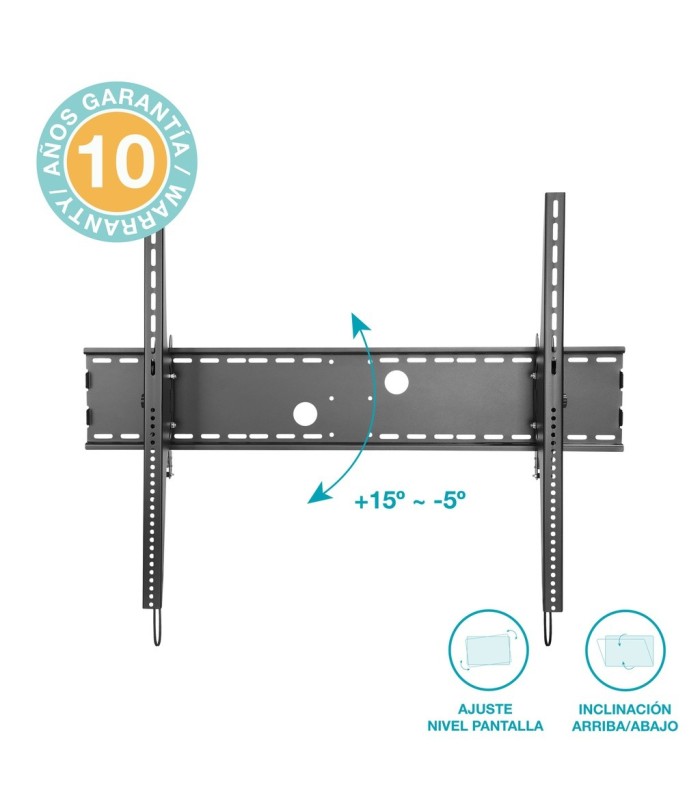 SOPORTE DE PARED FIJO HOLMIOS PARA TV 60"-100" - INCLINACION +15º - -5º - HASTA 100KG