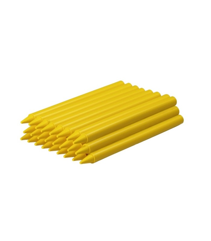 CERAS PLASTICOLOR JOVI UNICOLOR AMARILLO 25 UNIDADES