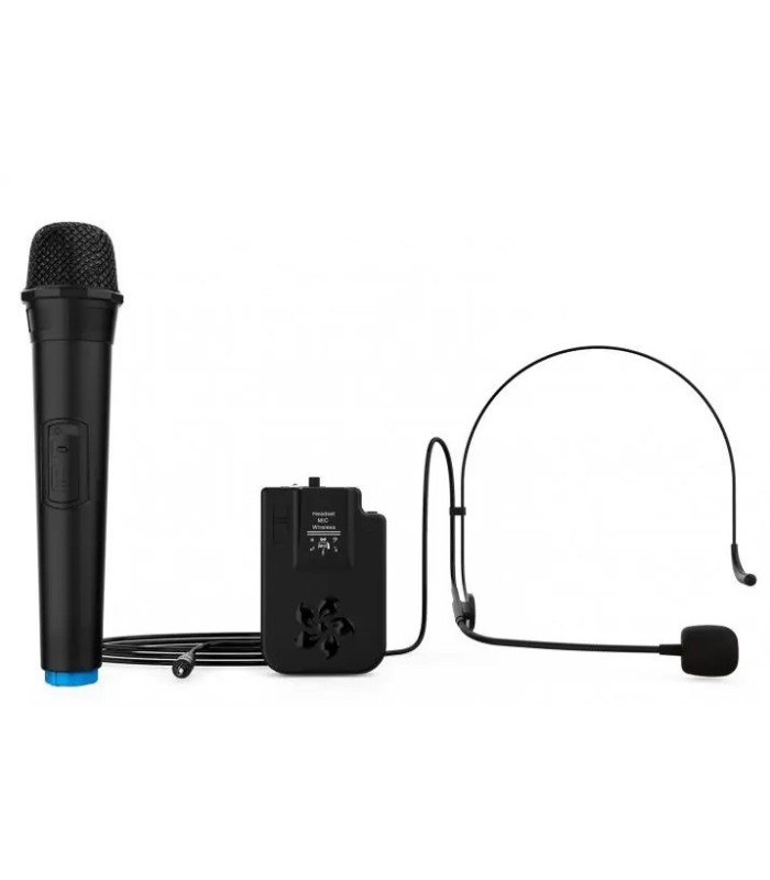 ALTAVOZ TROLLEY AUDIBAX DENVER 15" ACTIVO + 1 MICROFONO MANO + 1 DIADEMA - 120W RMS