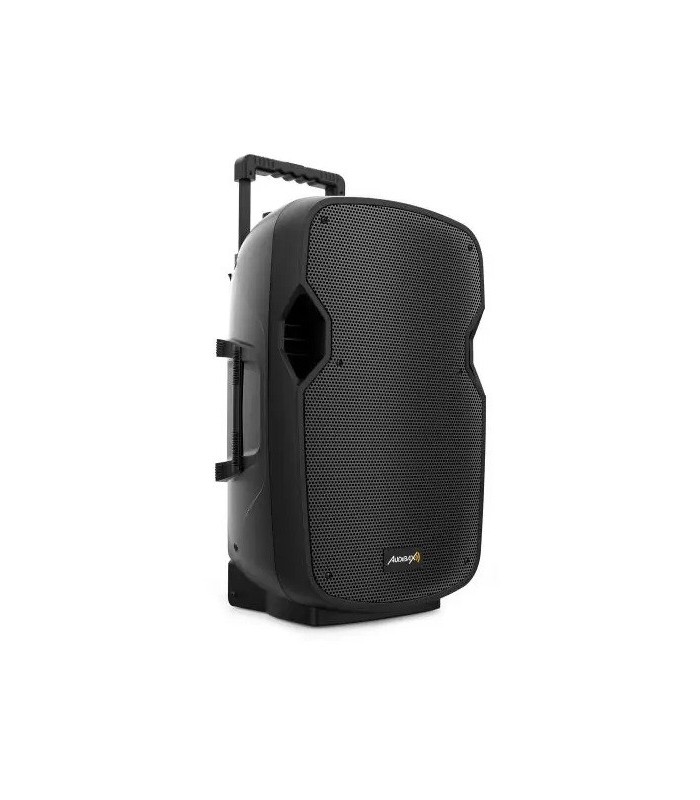 ALTAVOZ TROLLEY AUDIBAX DENVER 15" ACTIVO + 1 MICROFONO MANO + 1 DIADEMA - 120W RMS