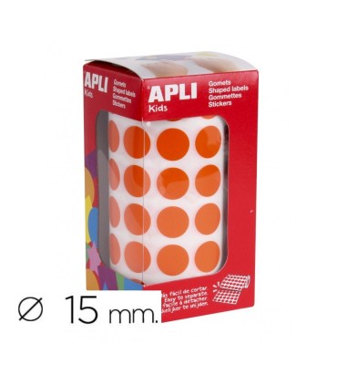 GOMET CIRCULO 15MM NARANJA