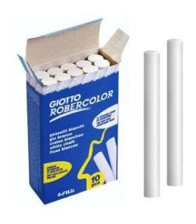 TIZAS BLANCAS ANTIPOLVO GIOTTO ROBERCOLOR CAJA 10 UNIDADES
- TESTADAS DERMATOLOGICAMENTE