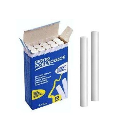 TIZAS BLANCAS ANTIPOLVO GIOTTO ROBERCOLOR CAJA 10 UNIDADES
- TESTADAS DERMATOLOGICAMENTE