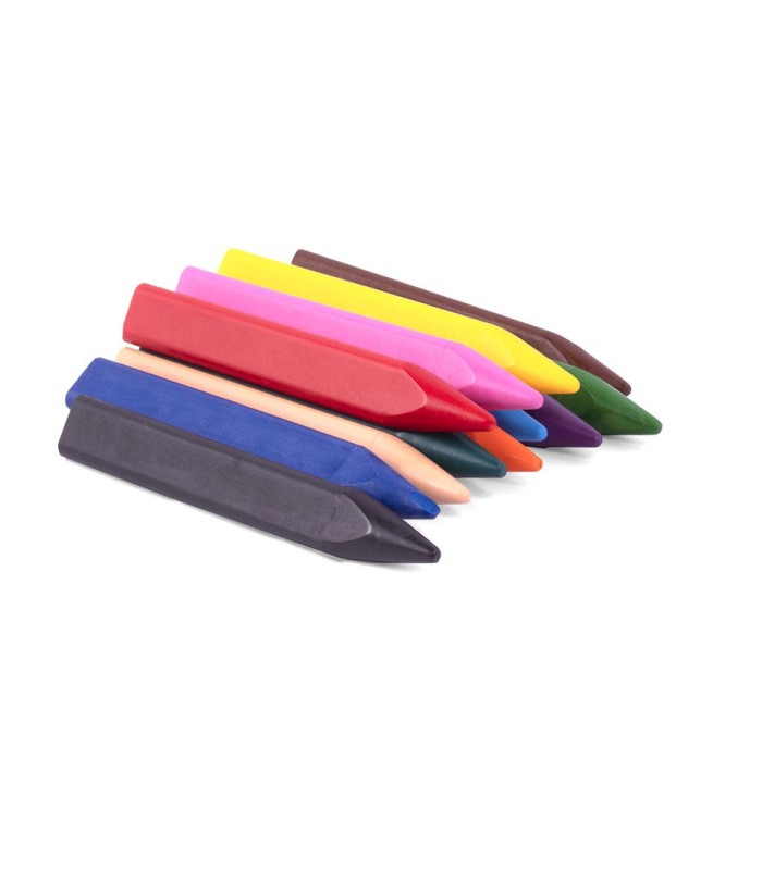 CERAS TRIANGULARES BIC KIDS PLASTIDECOR PEQUES 12 COLORES