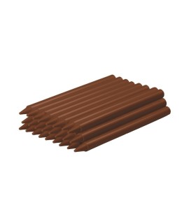 CERAS PLASTICOLOR JOVI UNICOLOR MARRON OSCURO 25 UNIDADES